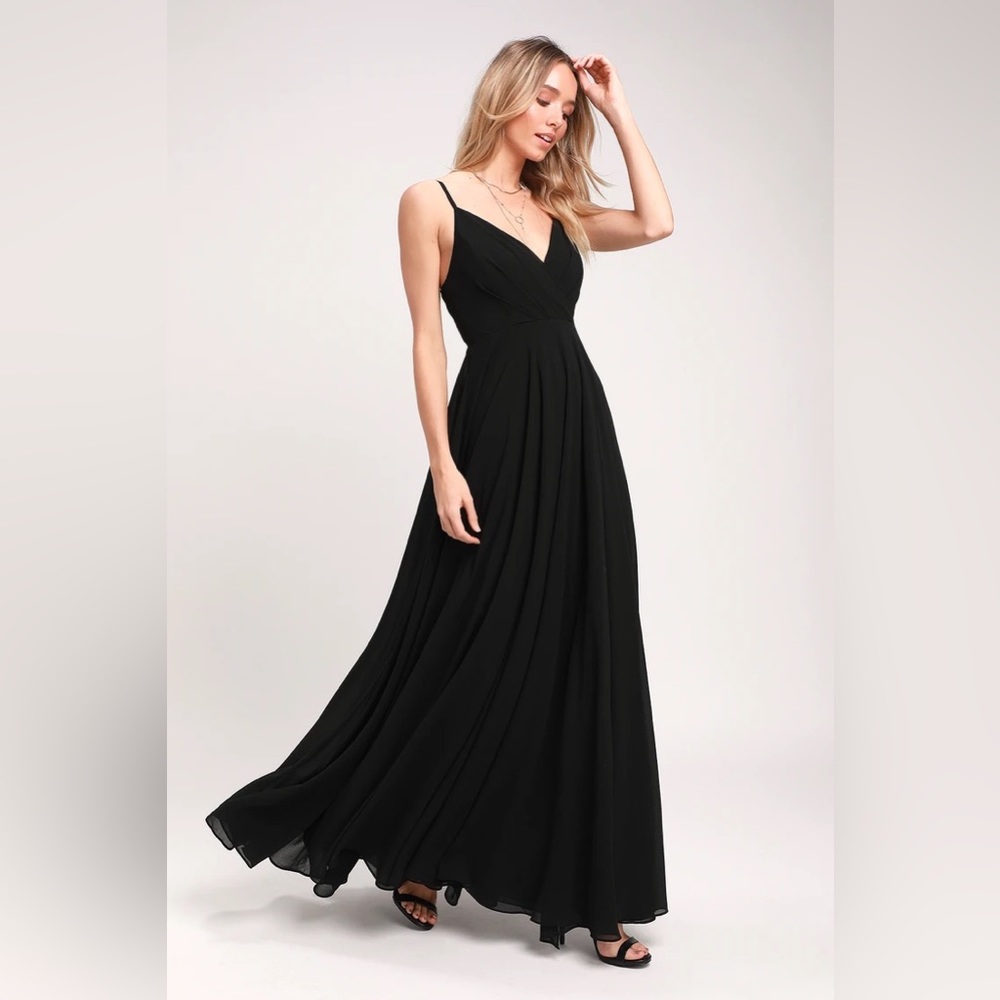 Lulus black maxi formal dress